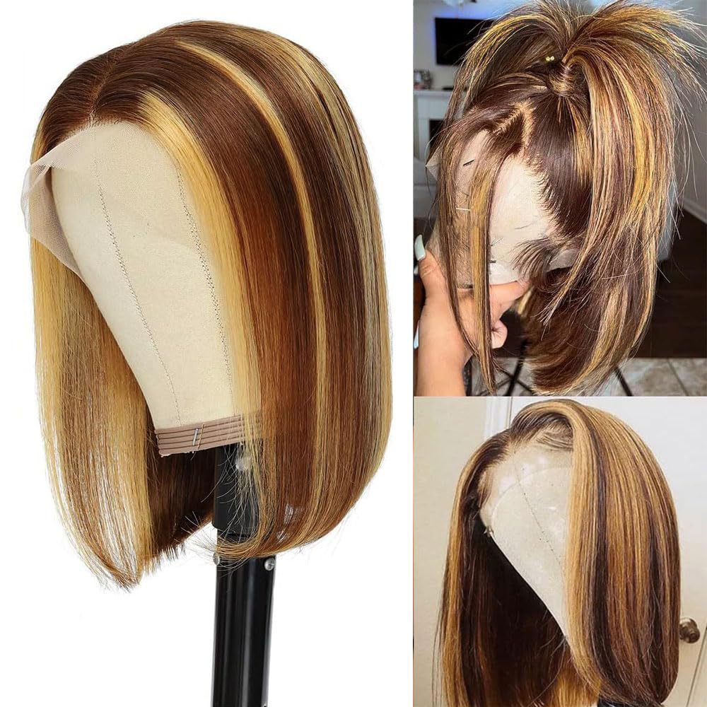 Highlight Front Lace 13x4 Lace Frontal Wigs 4 / 27# Popperie