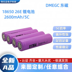 全新18650DMEGC东磁26E动力锂电池2600mAh电动车电动工具电池组