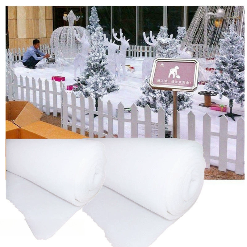 Рождественский снежный хлопок, искусственный искусственный снежный хлопок, композиция снежной сцены, имитация снежинки, снежный хлопок, снежный хлопковый ковер