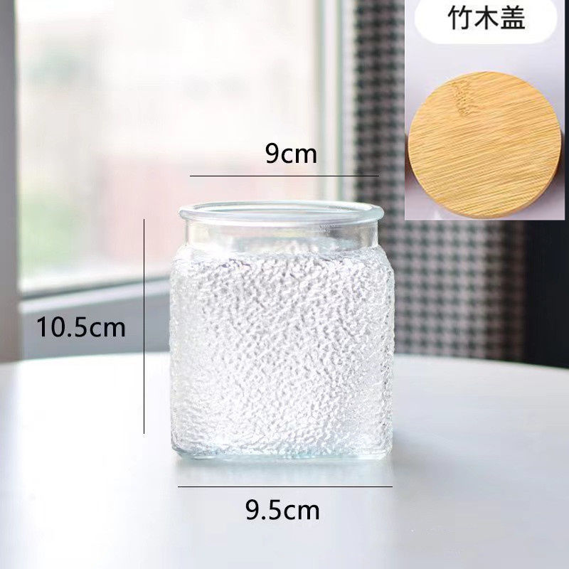 雕花海棠玻璃密封储物罐厨房家用干果零食大容量收纳喜糖罐食品级|undefined