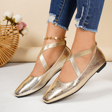 2026年粗跟浅口单鞋芭蕾舞跳舞鞋中跟