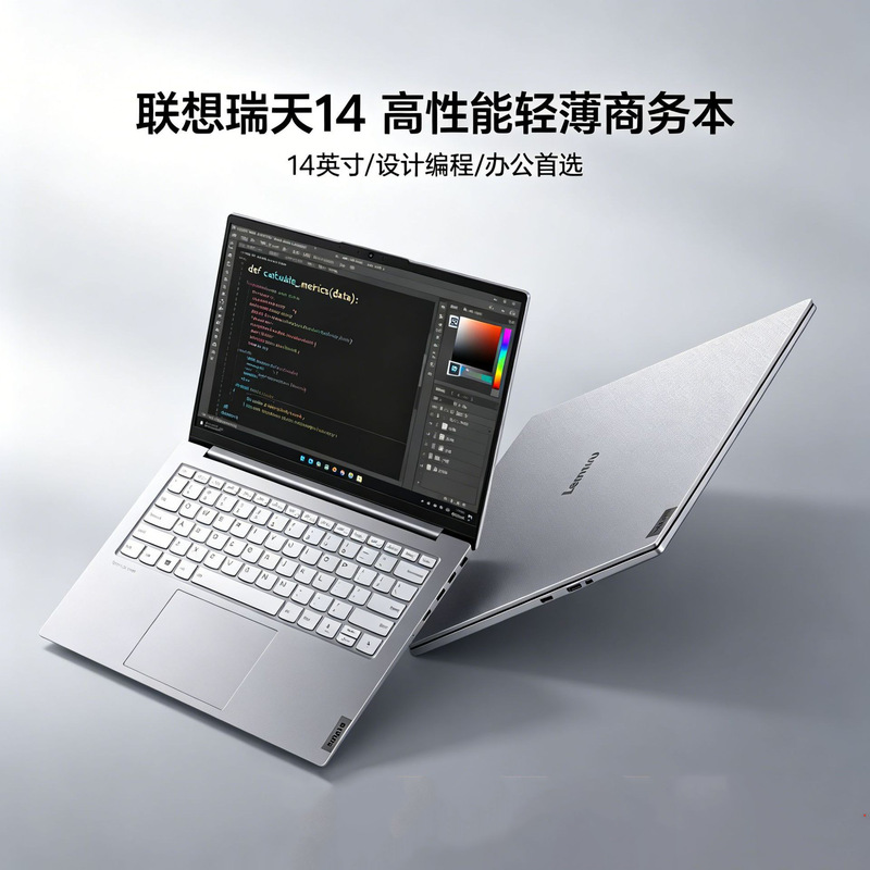 Lenovo Ruitian 14 14inch High-Performance, Thin and Light Business, College Student Design, Programming and Office Laptop