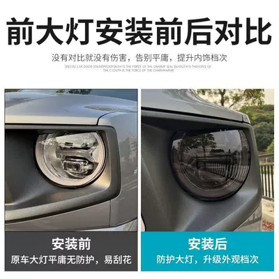 Suitable for 25 Harvard Big Dog: Car headlight protective film