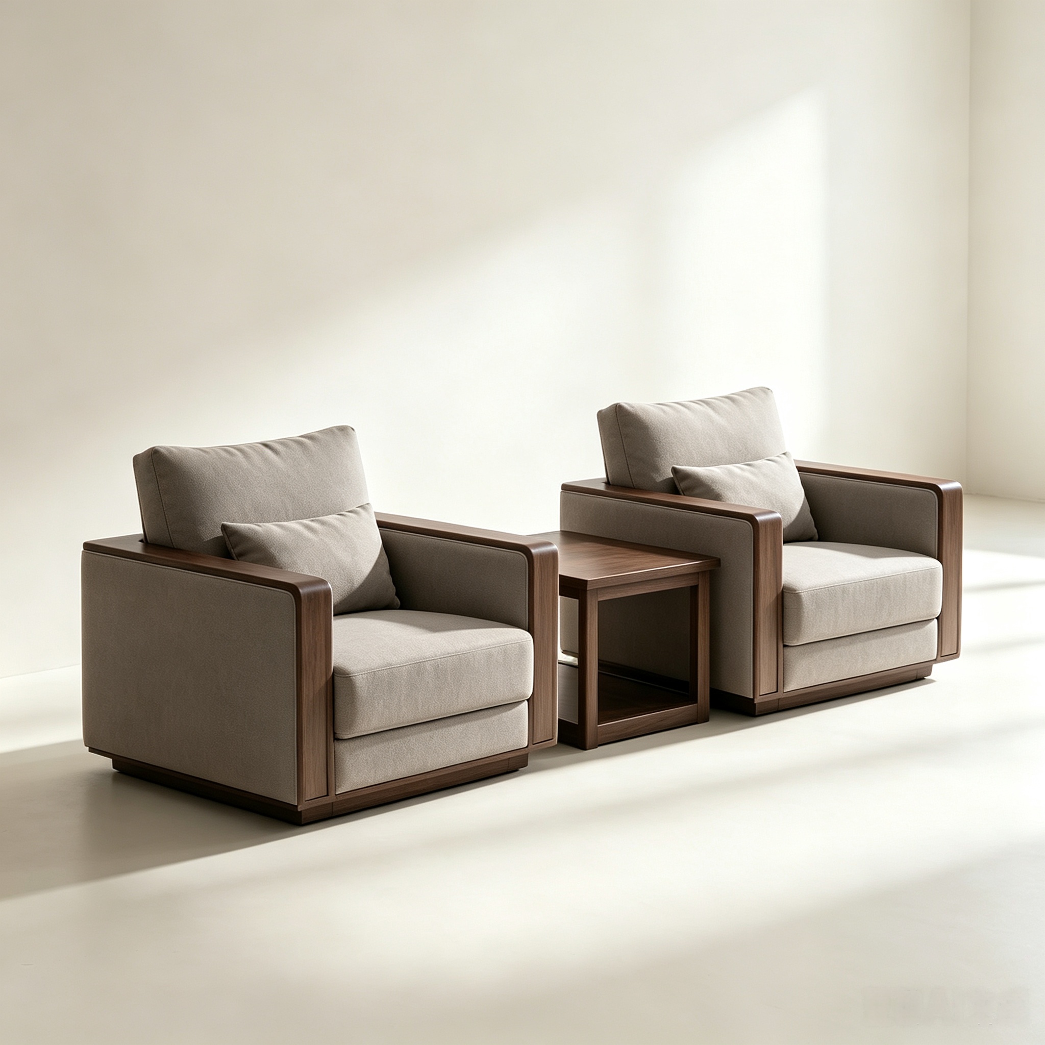 Office sofa, VIP reception meeting sofa, single-seater executive reception room business negotiation solid wood sofa set