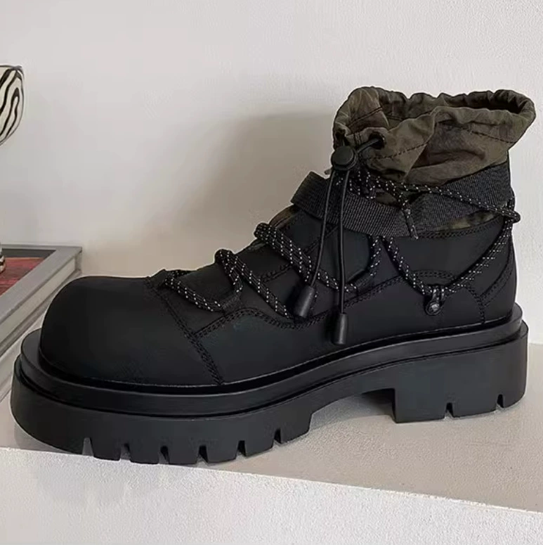 2024 новые мужские туфли весной и осенью повседневные кожаные сапоги