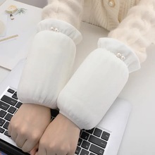 短款袖套女秋冬季羽绒服手袖头学生防污耐脏套袖工作家务女士护袖