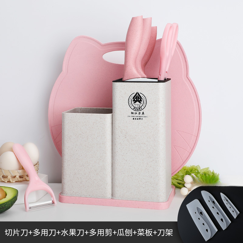 Kit de cuchillos de cocina para bebés 2 - en - 1 Kit de cuchillos de cocina de acero inoxidable