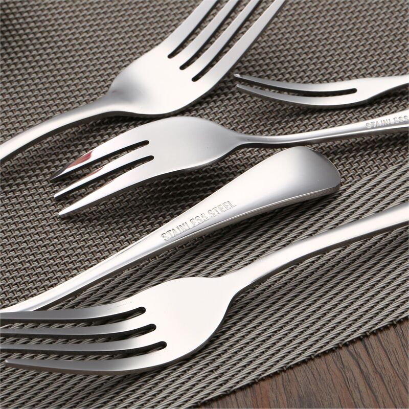 1010光柄食器ステンレススプーンコーヒースプーンフルーツフォークホテル用品ラウンドスプーンステーキナイフフォーク子供スプーン|undefined