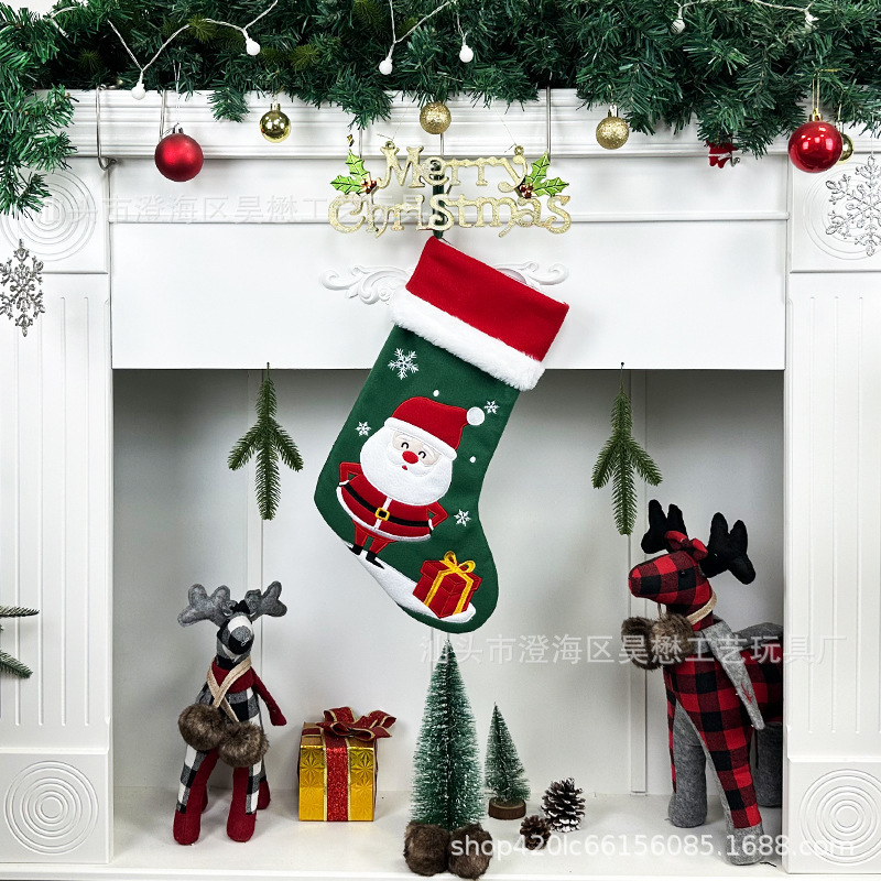 2025 Haomao クロスボーダー Amazon クリスマスソックスギフトバッグクリスマスツリー装飾雪だるまクリスマスツリーペンダント|undefined