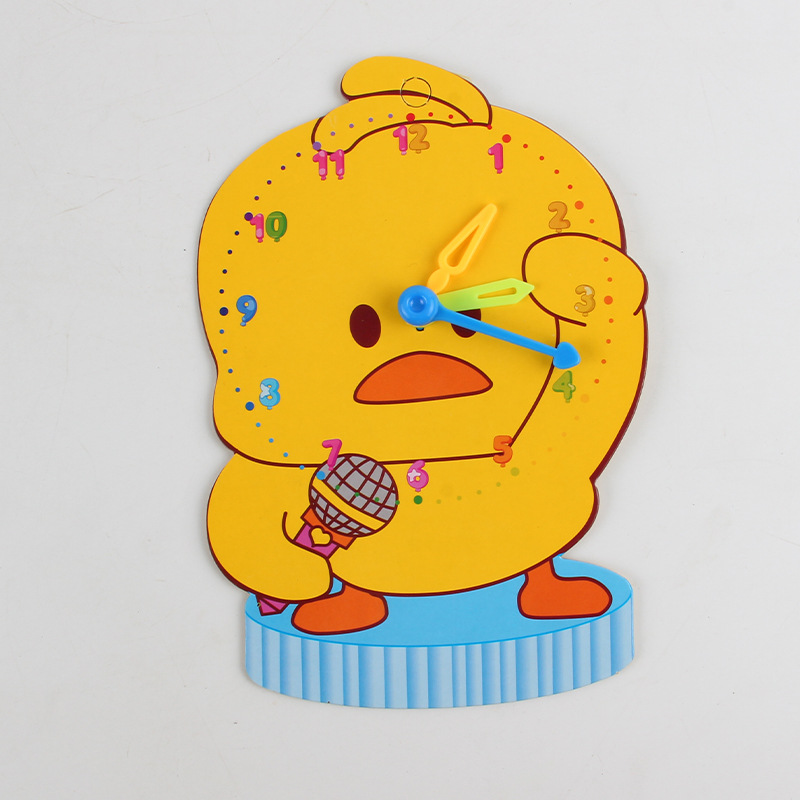 Reloj de aprendizaje con diseño cartoon para niños - Para educación temprana e interacción padres-hijos - Preescolar - Venta transfronteriza