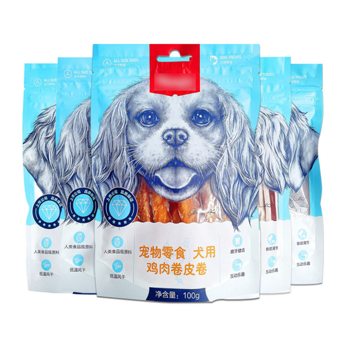 Naughty Dog Snacks 100g shredded chicken sandwich roll chicken dumbbell chicken soft shredded jerky wholesale
