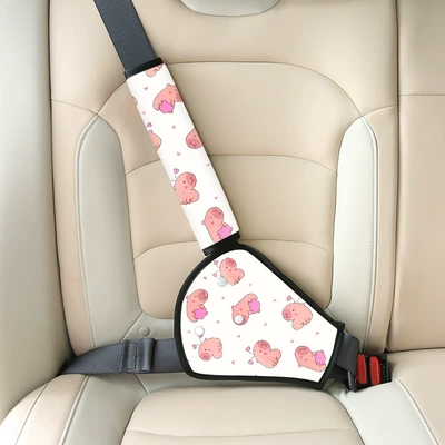 Child Safety Belt Adjuster Seat belt shoulder pad - shoulder-pad-set-capybara