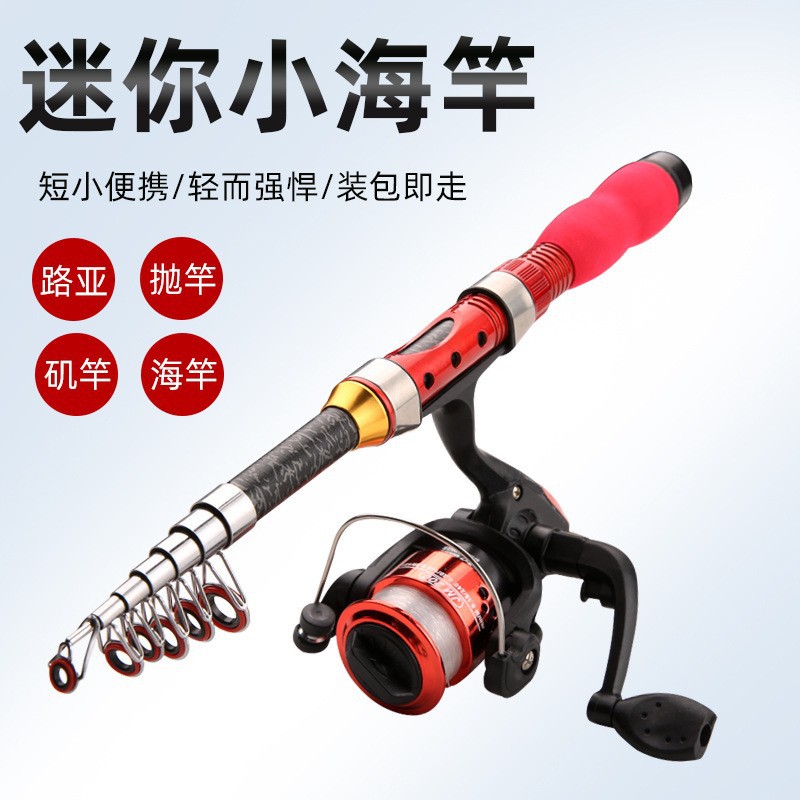 ミニ小海竿超短メーカー卸売り2.3メートル2.1メートル釣竿漁具セット小型釣竿クロスボーダー竿