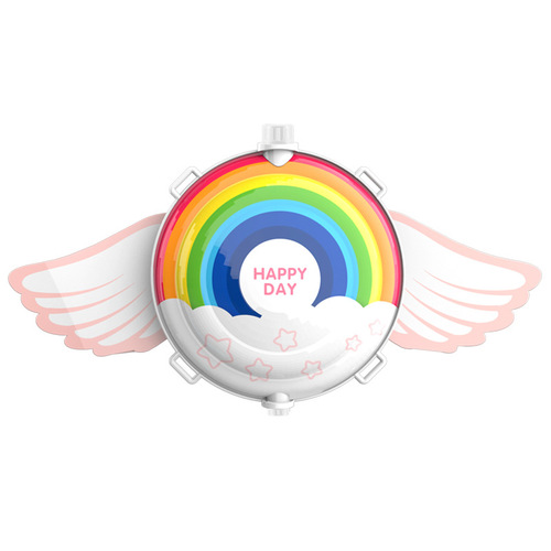 Children's cartoon angel wings rainbow backpack water gun toy beach water fight pull-out water gun wholesale stall