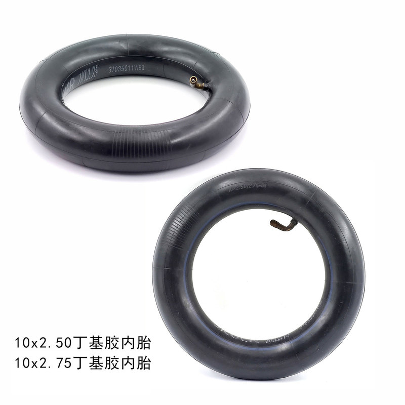 10X2.50 Butyl Rubber Inner Tube 10inch Scooter Accessories Tire 10*2.75 Thickened Bent Mouth Inner Tube Universal Type 10X2.50 Butyl Rubber Inner Tube 10inch Scooter Accessories Tire 10*2.75 Thickened Bent Mouth Inner Tube Universal Type