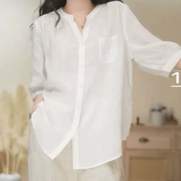 White [summer/summer clothing/2025 new style/fat mm plus size women's clothing/super good-looking unique and beautiful shirt/chic Korean style/popular and beautiful this year/printing