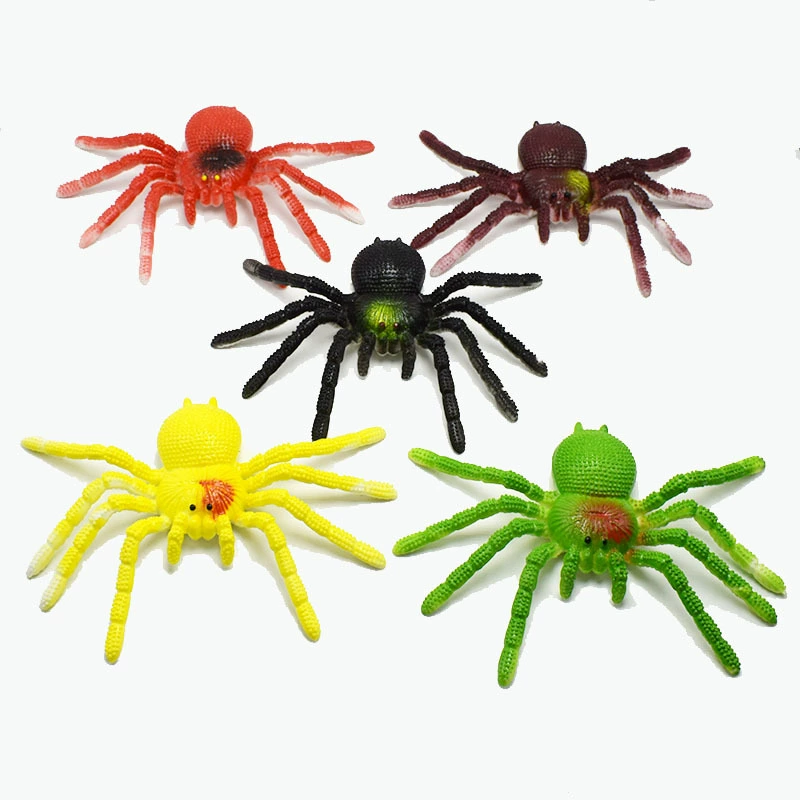 Игрушка из мягкой резины, очки, паук, розыгрыш, оптом