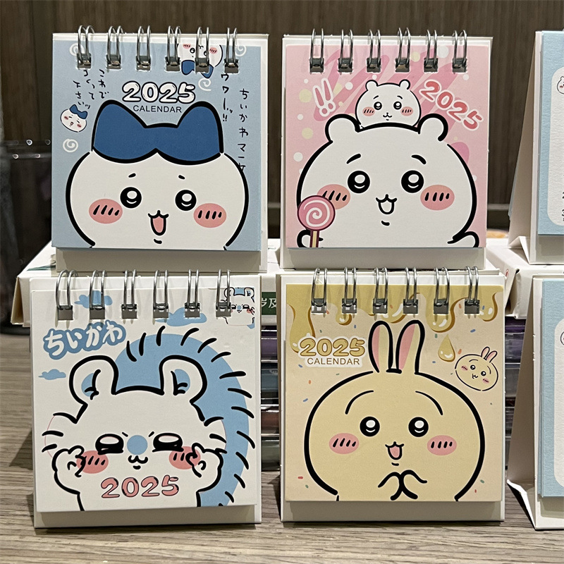 2025 cute giicawa mini small desk calendar calendar small size memo chiikawa small eight uusatchi
