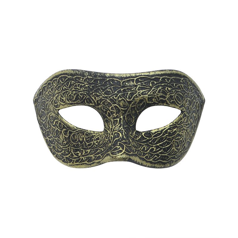 Amazon ventas calientes retro mitad cara máscara de jazz Halloween carnaval máscara decoración de fiesta