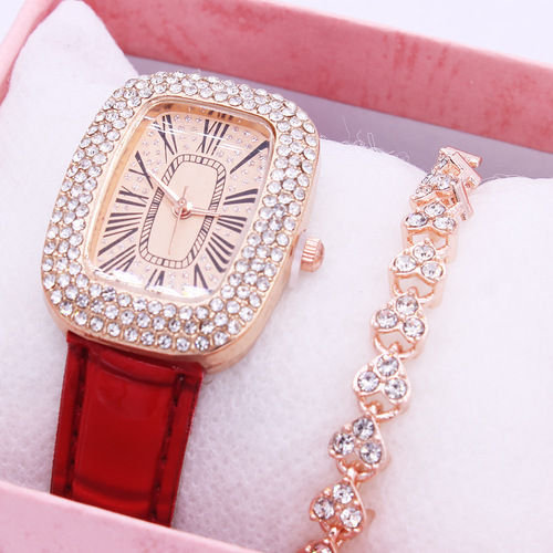 Watch women's fashion set attracts women's watch dropshipping wristwatch set bracelet