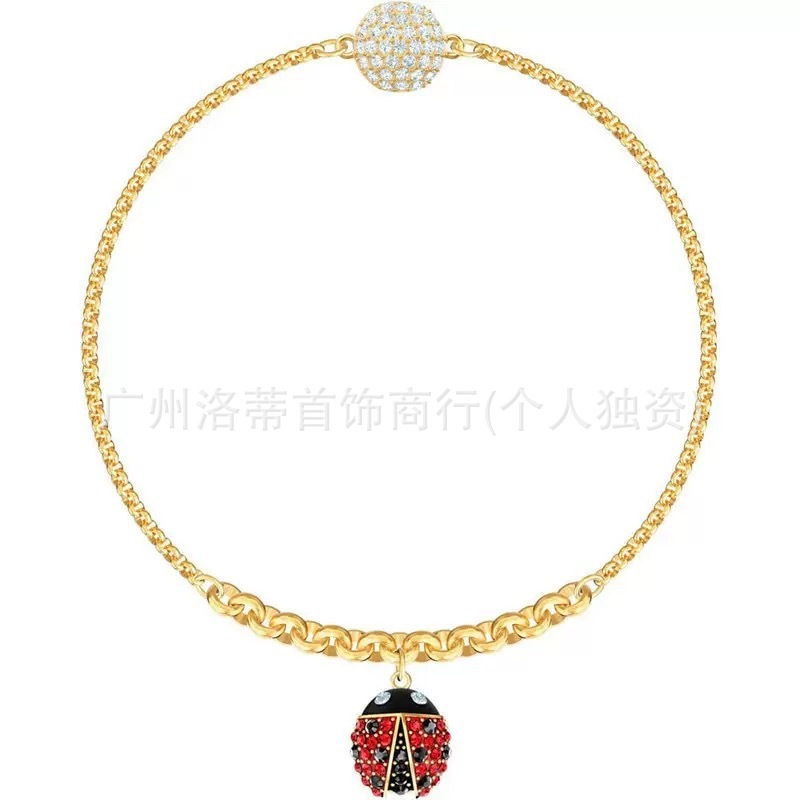 施家高版本恶魔之眼手镯采用施华洛元素世奇灵动方糖天鹅手链女环|undefined