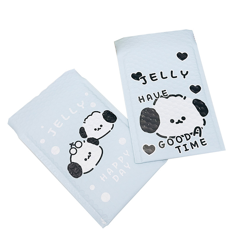 INS estilo lindo azul chica jalea perro expreso bolsa sobre bolsa de ropa bolsa de embalaje bolsa de burbuja a prueba de golpes