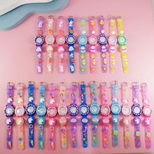 新款创意齿轮卡通石英发光表带可爱儿童手表男孩电子手表指针腕表