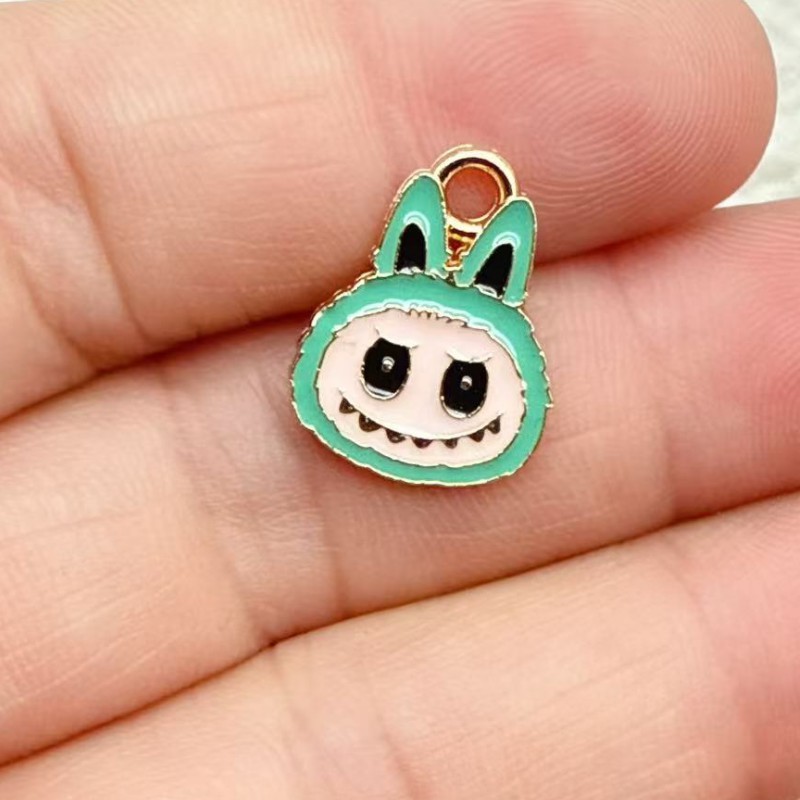 アニメ漫画かわいいラブブペンダント合金ドリップオイル DIY イヤリングキーホルダーネックレス手作りアクセサリー作り|undefined