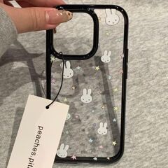 ins简约星星小兔适用iPhone16promax手机壳苹果15pro全包14韩系13