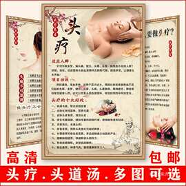 头疗的好处海报广告图片挂图头道汤的功效挂画头疗养生宣传画高清