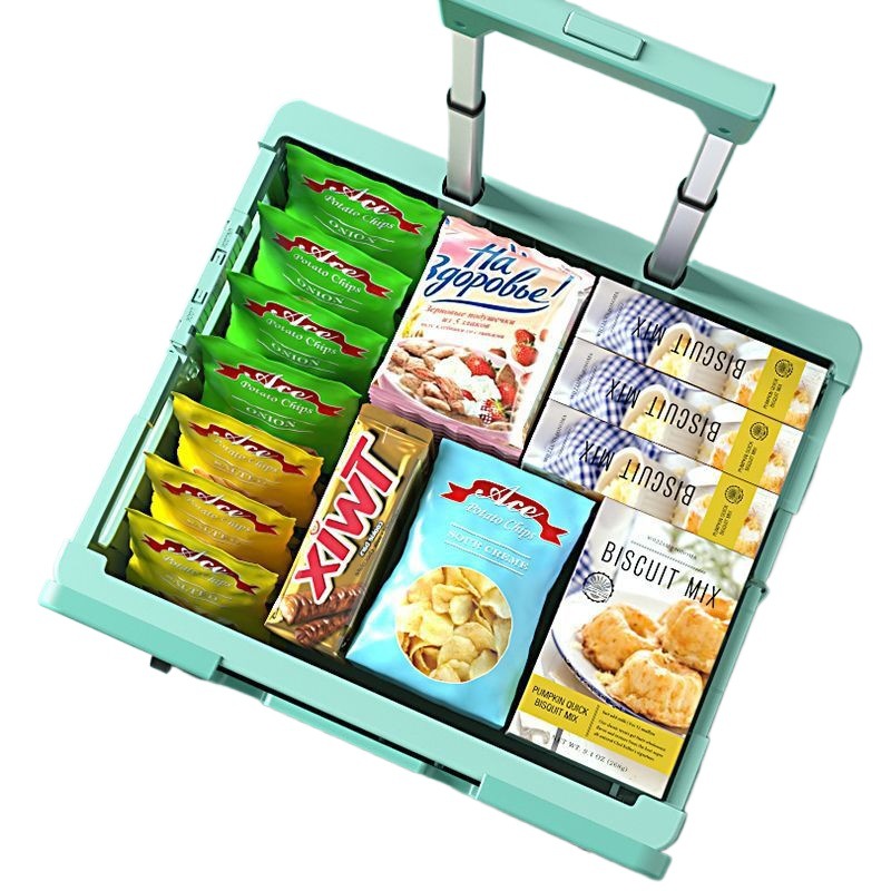 Carrito plegable manual para compras, camping o puesto exterior, portátil para uso doméstico y entrega urgente