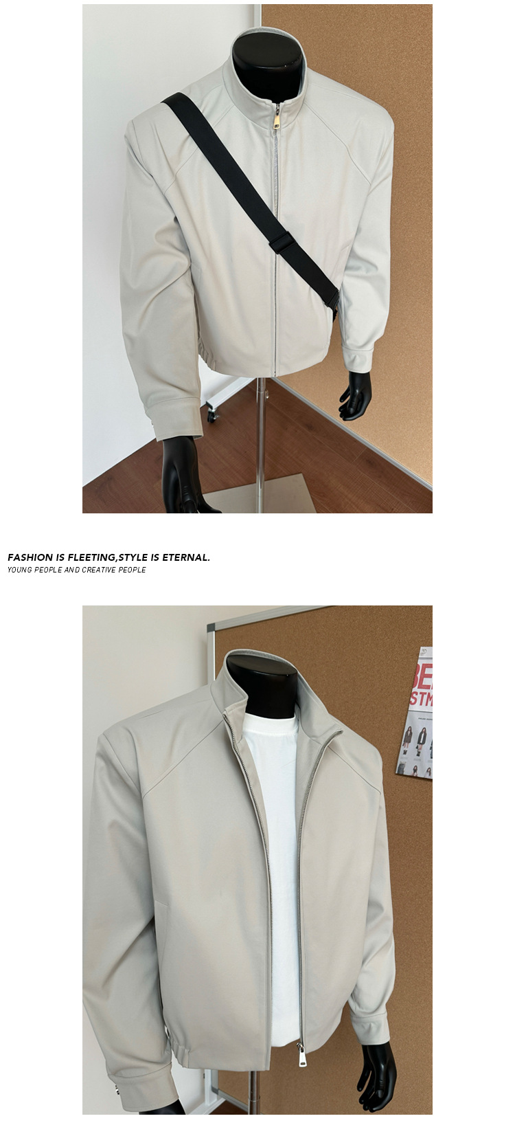 Cleanfit Men's Three-proof Workwear Jacket, Stylish Spring Style_voghion.com