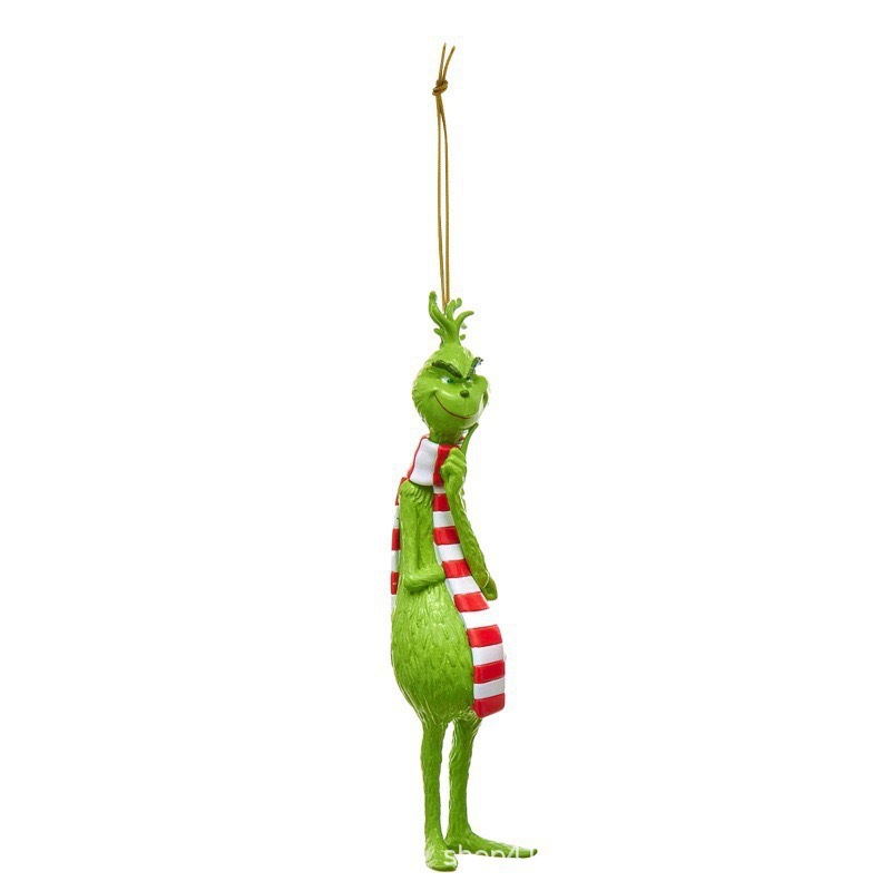 2023 nuevos productos monstruos de pelo verde decoración de Navidad colgante de dibujos animados colgante de árbol de Navidad decoración interior de automóviles de Navidad image 23