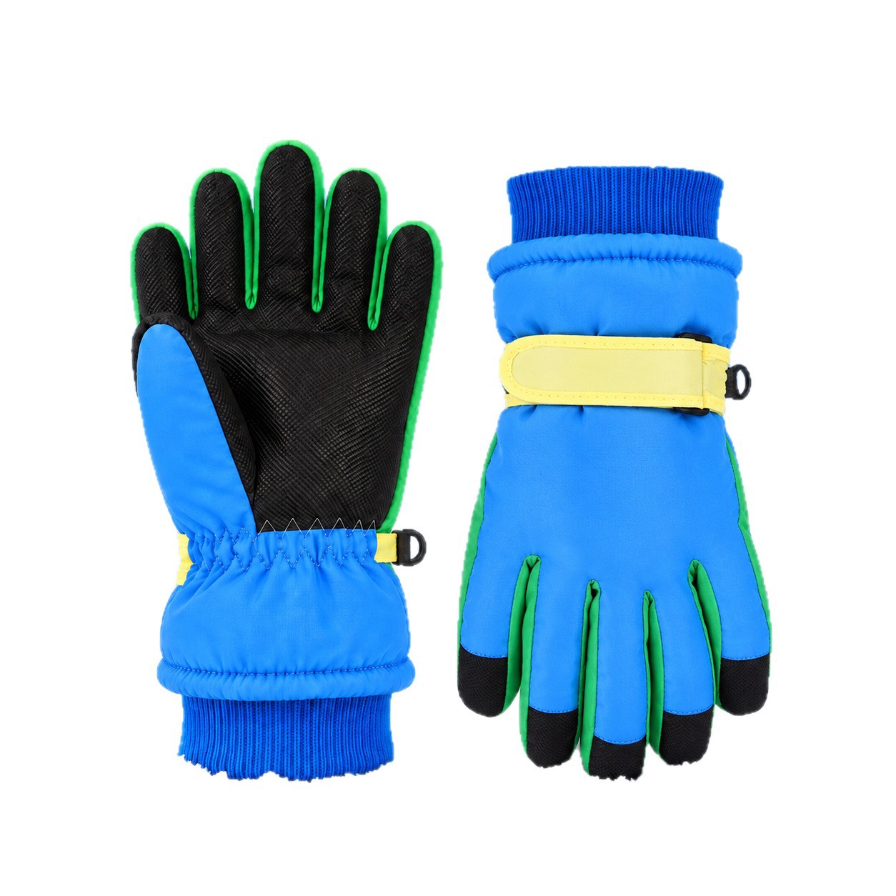 Pantalla táctil para niños de 3 - 17 años de invierno grueso a prueba de frío impermeable a prueba de viento antideslizante y caliente para jugar con guantes de seda