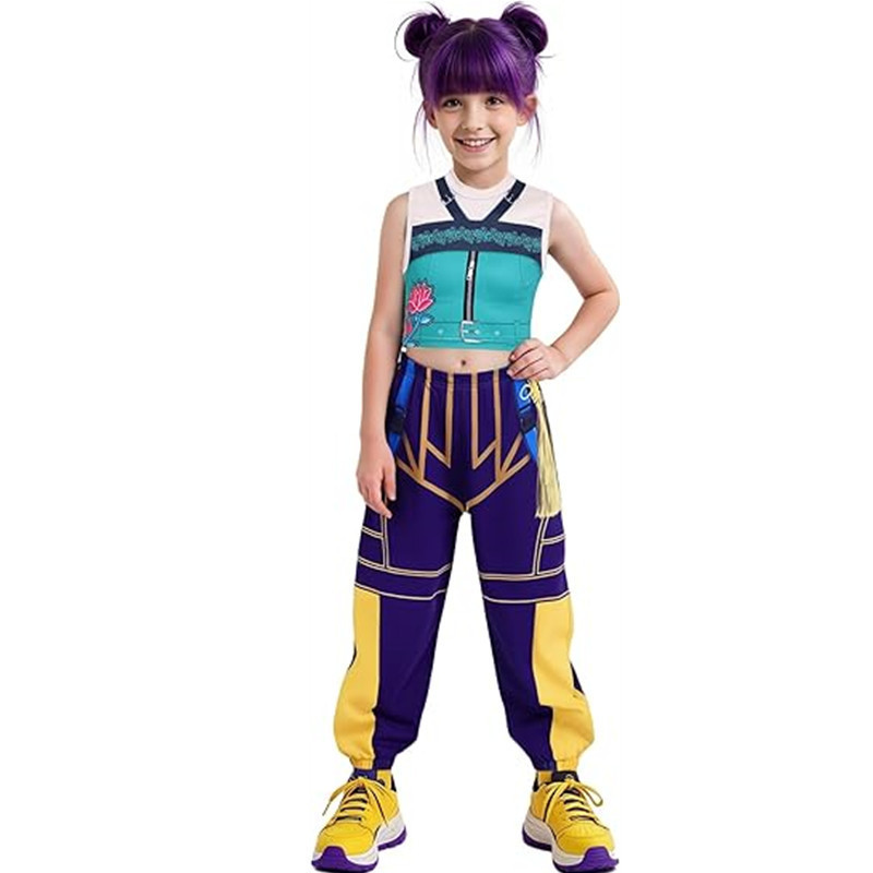跨境新款女孩恶魔猎人欧美流行歌手万圣节服装装扮舞台套装服装|undefined