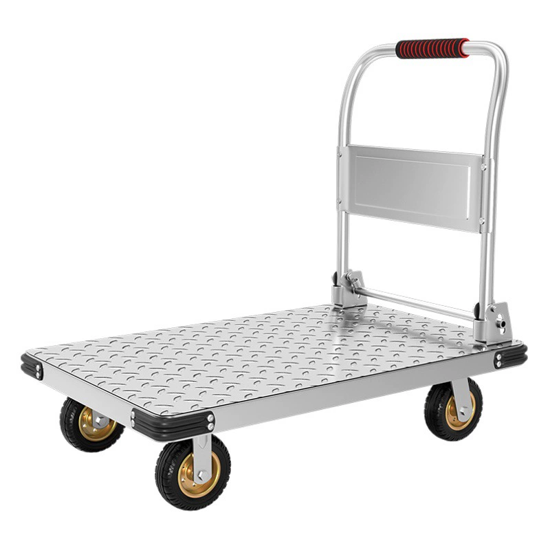 Маленькая тележка для перевозки грузов, тележка с железной пластиной, складная легкая транспортная тележка, тележка с металлической пластиной, маленькая тележка, платформенная тележка для перевозки грузов, железная тележка.