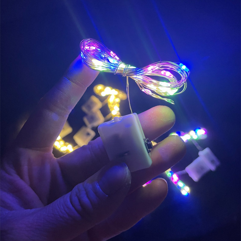 led小灯串铜线灯串批发 生日蛋糕氛围灯 鲜花礼物盒装饰彩灯串灯|undefined