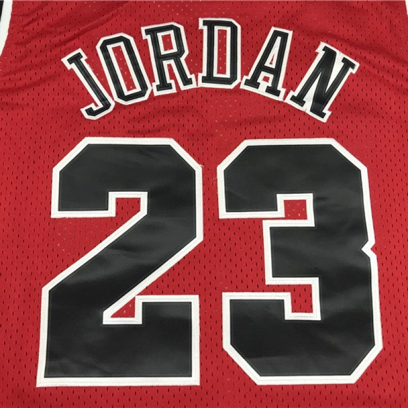 Вышитые Bulls 98 Финал 23 Джордан баскетбольная форма BULLS NBAFINALS баскетбольная майка