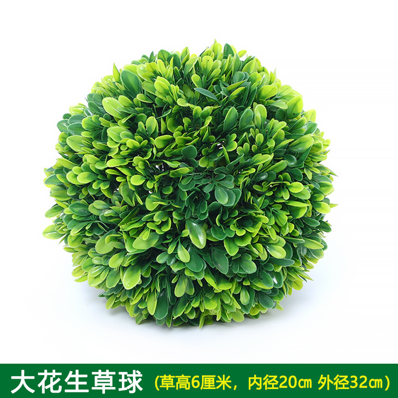 Planta Artificial Decorativa, Bola de Milán Verde, Decoración de Techo, Flor Artificial de Plástico, Exhibición de Inauguración de Centro Comercial, Bola de Hierba de Eucalipto