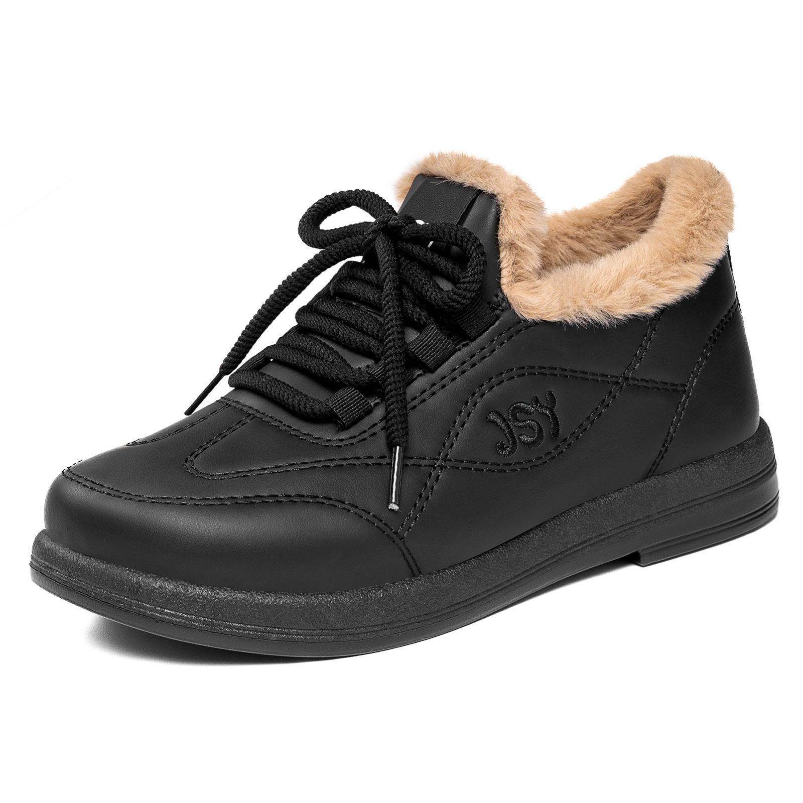 Zapatos de algodón zapatos de mujer 2026 invierno nuevo transfronterizo más vello grueso madre botas de algodón universal cómodo universal cordón botas de nieve