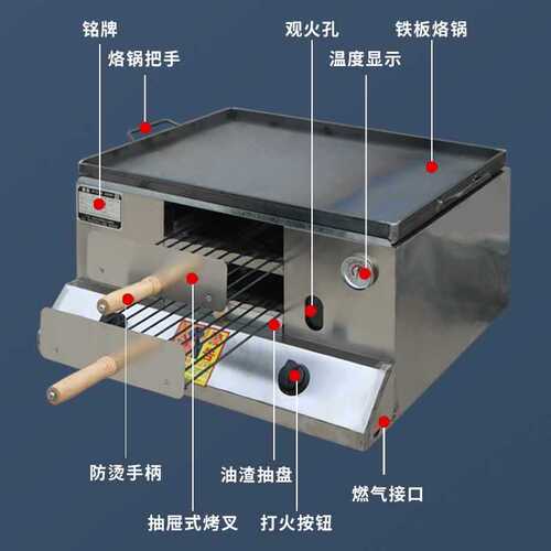 Commercial gas-fired Laotongguan Roujiamo oven, sesame cake stove, stall, egg-filled cake oven, oven, pastry fire oven