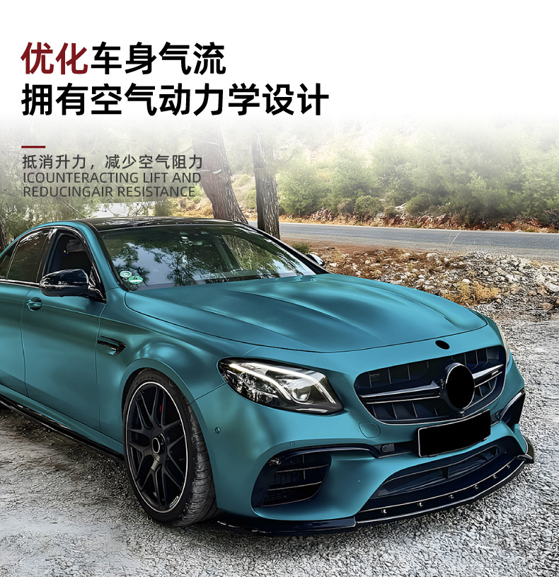 Suitable for Mercedes-Benz E-Class W213 E63 Amg 2016-2020 Early Model Front Lip, Front Splitter, Front Bumper Spoiler Modification