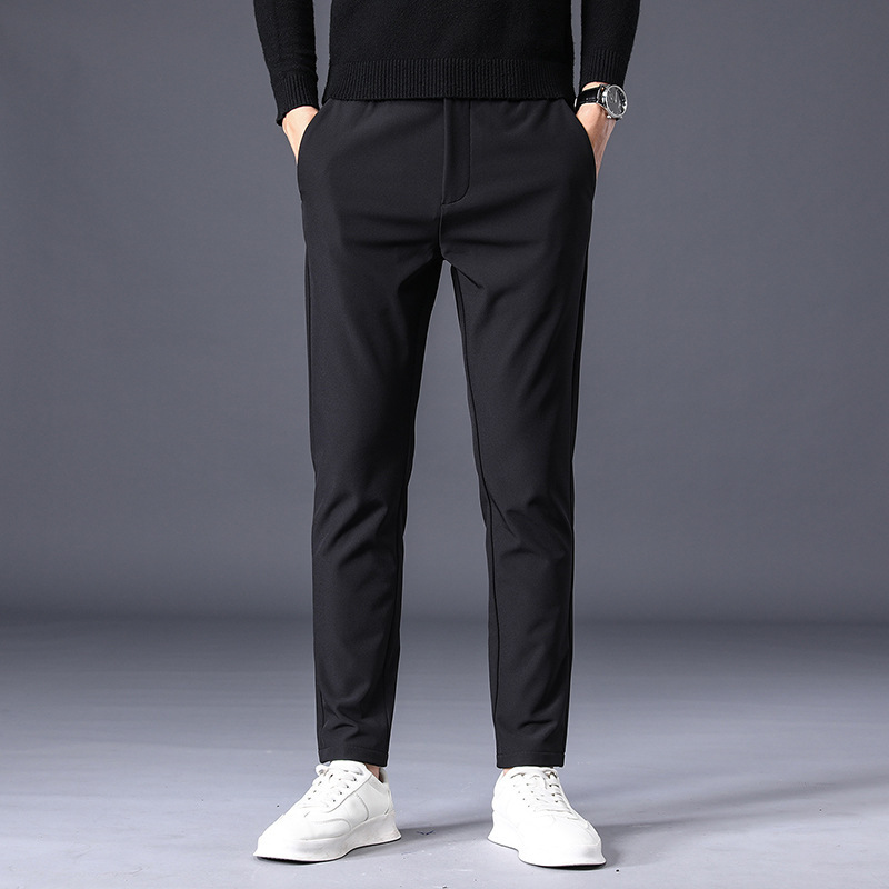 Men's silk sports thin quick dry trousers