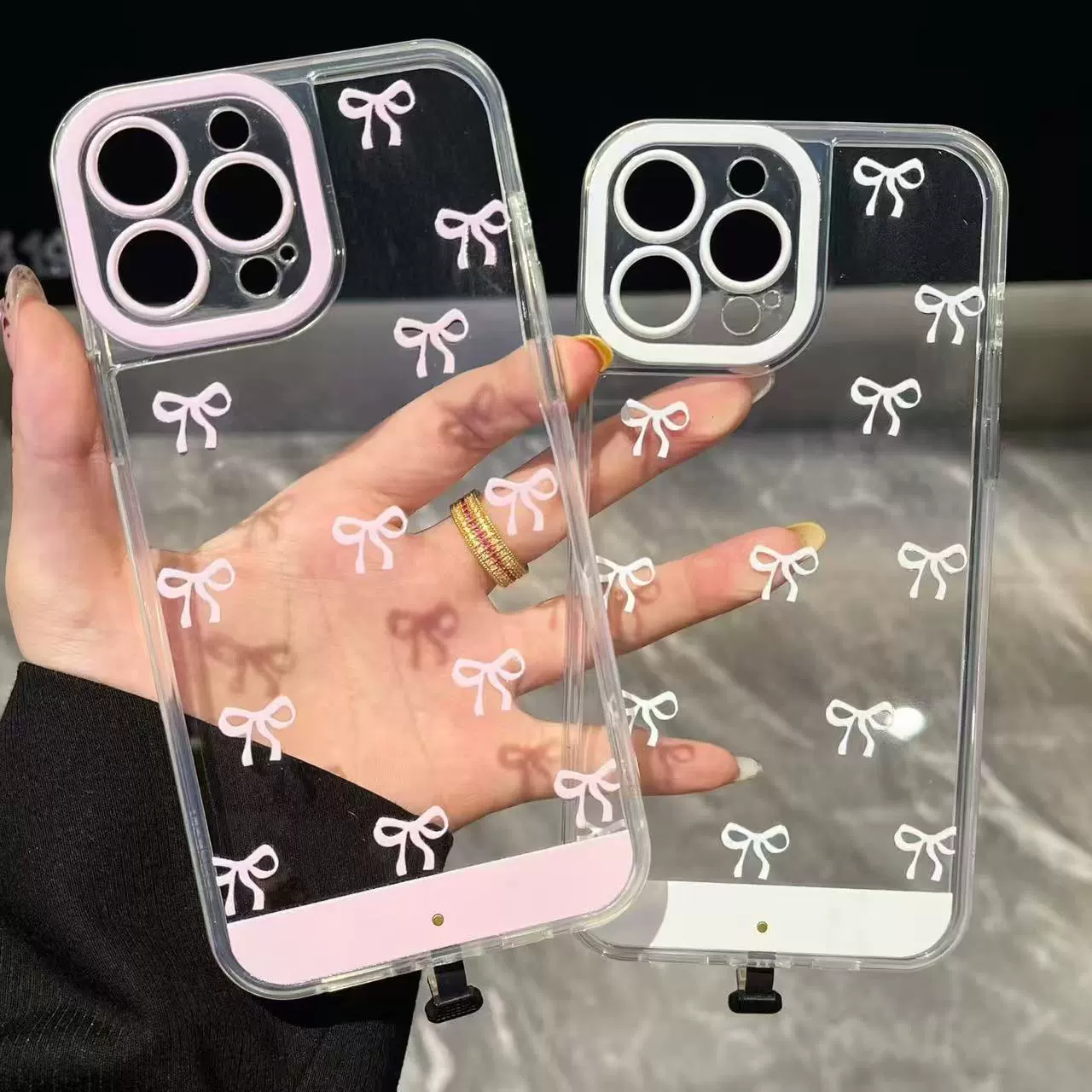 Apple, совместимый чехол для телефона с бантом, индукционный чехол для iPhone 16, интернет-звезда