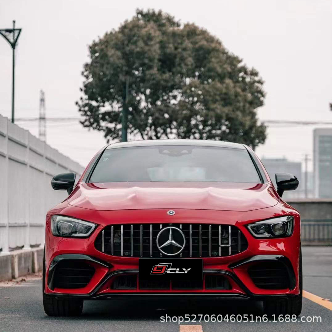 Suitable for 19-24 Mercedes-Benz Gt50 X290 Upgrade to Gt63S Front Bumper, Front Lip, Rear Lip, Tail Throat, Rear Lower Panel Surround