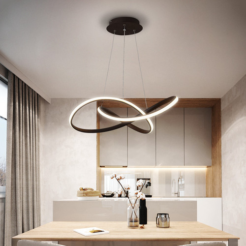 Restaurant chandelier modern minimalist creative dining room lamp led full spectrum living room lamp bedroom lamp personalized Nordic lamps