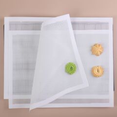 白い通気メッシュ食品級シリコンオーブンマット手作りクッキーマット