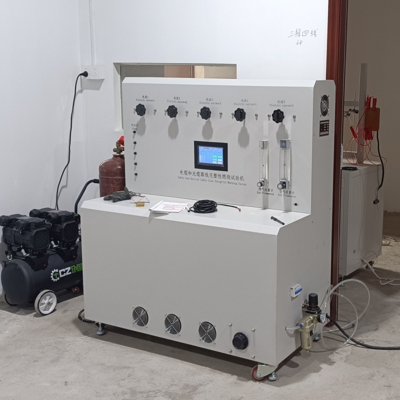 电缆和光缆线路完整性燃烧试验机 电线耐火特性燃烧试验装置