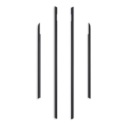 Suitable for Ford Bronco Stainless Steel Window Trim Strips, Black Warrior Chrome-Plated Bright Strips, Special Accessories for Modification (Other Car Modifications) - black-titanium