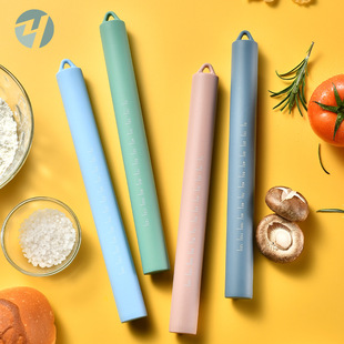Morandi color integrated all-inclusive silicone Rolling Pin rolling pin with scale flour stick kitchen baking tools